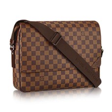 Louis Vuitton N41149 Shelton MM Bandolera Damier Ebene Lona