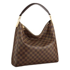 Louis Vuitton N41184 Portobello PM Bolso Hobo Lona Damier Ebene