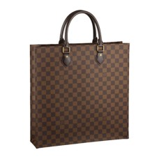 Louis Vuitton N41225 Sac Plat NM Bolso de mano Damier Ebene Lona