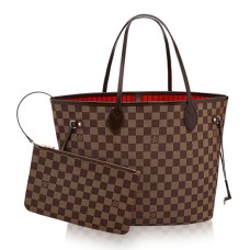 Louis Vuitton N41358 Neverfull MM Bolso de hombro Lona Damier Ebene