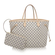 Louis Vuitton N41360 Neverfull GM Bolso de hombro Lona Damier Azur