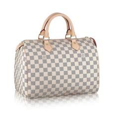 Louis Vuitton N41370 Speedy 30 Bolso de mano Damier Azur Lona