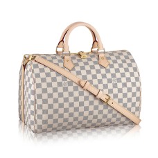 Louis Vuitton N41372 Speedy Bandouliere 35 Bolso de mano Damier Azur Lona