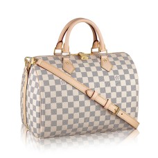 Louis Vuitton N41373 Speedy Bandouliere 30 Bolso de mano Damier Azur Lona