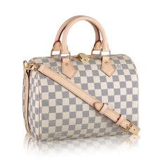 Louis Vuitton N41374 Speedy Bandouliere 25 Bolso de mano Damier Azur Lona