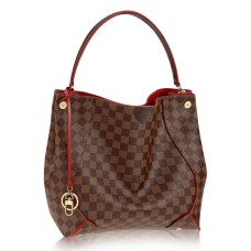 Louis Vuitton N41555 Bolso Hobo Caissa Lona Damier Ebene