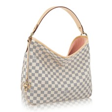 Louis Vuitton N41607 Encantador bolso hobo MM Lona Damier Azur