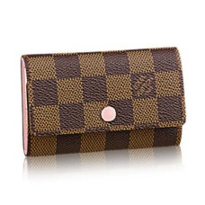 Louis Vuitton N41624 6 Llavero Damier Ebene Lona