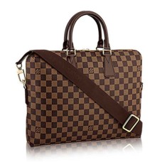 Louis Vuitton N42242 Porte Documents Jour Maletín Damier Ebene Lona