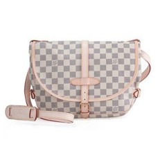 Louis Vuitton N48202 Bolso cruzado Saumur Lona Damier Azur