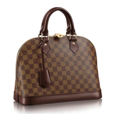 Louis Vuitton N53151 Alma PM Bolso de mano Damier Ebene Lona