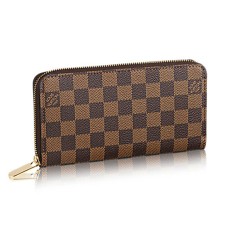 Louis Vuitton N60015 Cartera Zippy Lona Damier Ebene