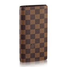 Louis Vuitton N60017 Cartera Brazza Lona Damier Ebene