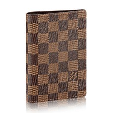 Louis Vuitton N60189 Funda Pasaporte Lona Damier Ebene