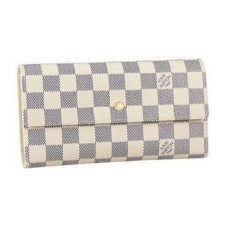 Louis Vuitton N61732 Cartera Internacional Porte Tresor Lona Damier Azur