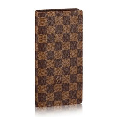 Louis Vuitton N62228 Cartera Brazza Lona Damier Ebene
