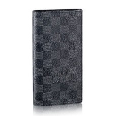 Louis Vuitton N62665 Cartera Brazza Lona Damier Grafito
