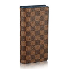 Louis Vuitton N63168 Cartera Brazza Lona Damier Ebene
