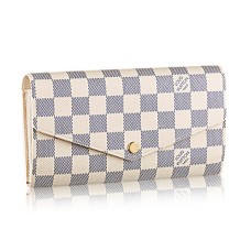 Louis Vuitton N63208 Cartera Sarah Lona Damier Azur