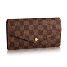 Louis Vuitton N63209 Cartera Sarah Lona Damier Ebene