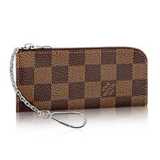 Louis Vuitton N63286 4 Llavero Damier Ebene Lona