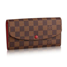 Louis Vuitton N63544 Cartera Emilie Lona Damier Ebene