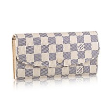Louis Vuitton N63546 Cartera Emilie Lona Damier Azur