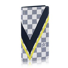 Louis Vuitton N64007 Cartera Brazza Lona Damier Azur