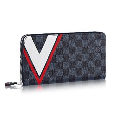 Louis Vuitton N64013 Organizador Zippy Lona Damier Cobalt