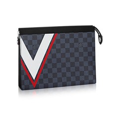 Louis Vuitton N64023 Pochette Voyage MM Lona Damier Cobalt